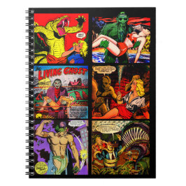 Paneler för konst för vintage50-talfasa komiska anteckningsbok