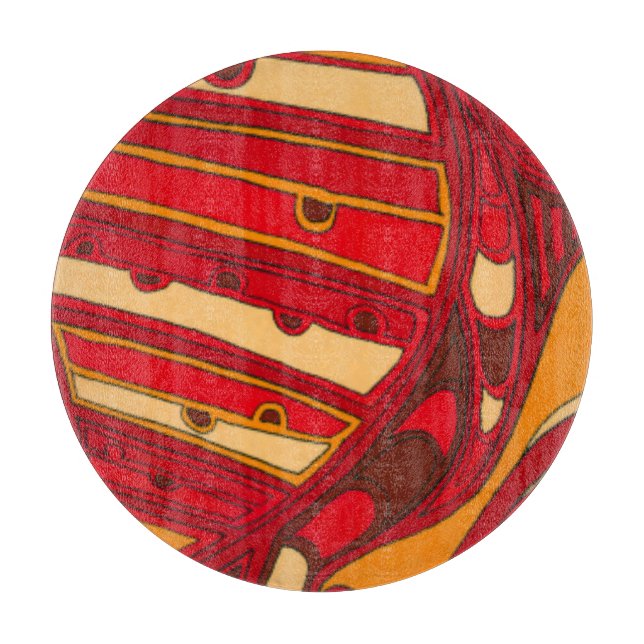 Paneler för Orange av abstrakt (Framsidan)