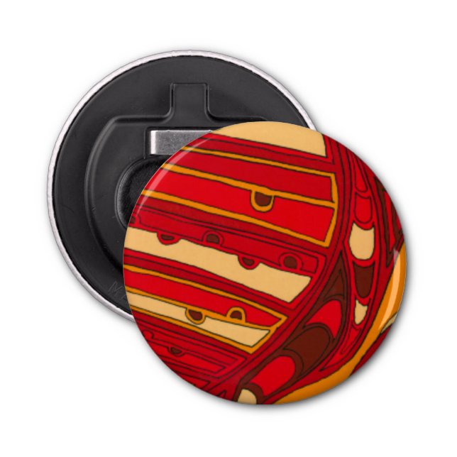 Paneler för Orange av abstrakt Flasköppnare (Framsidan)