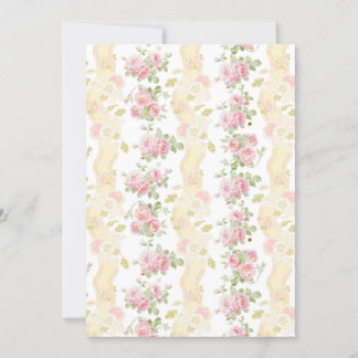 Panelkort Paulette Toile Stripe smörblomma Inbjudningar
