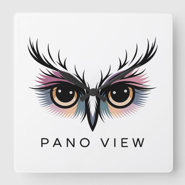 panelvy fyrkantig klocka (Framsida)