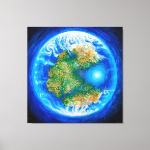 Pangaea och Tethys-havet Poster Canvastryck