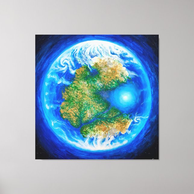 Pangaea och Tethys-havet Poster Canvastryck (Framsida)