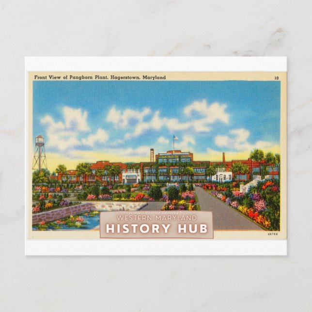 Pangborn Plant Historical Reprint Postcard Vykort (Framsida)