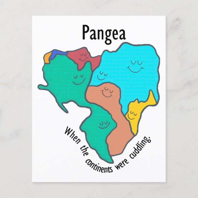 Pangea Continents Cuddling Multifärgad (Framsida)