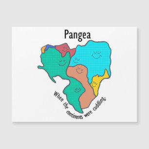 Pangea Continents Cuddling Multifärgad