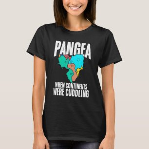 Pangea när kontinenter har klämt historia för G T Shirt