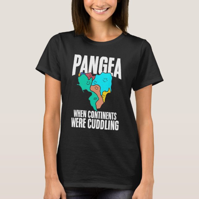 Pangea när kontinenter har klämt historia för G T Shirt (Framsida)