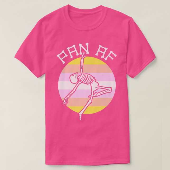 Pangender Gay Skeleton siual Identity Nonbinary T Shirt (Design framsida)