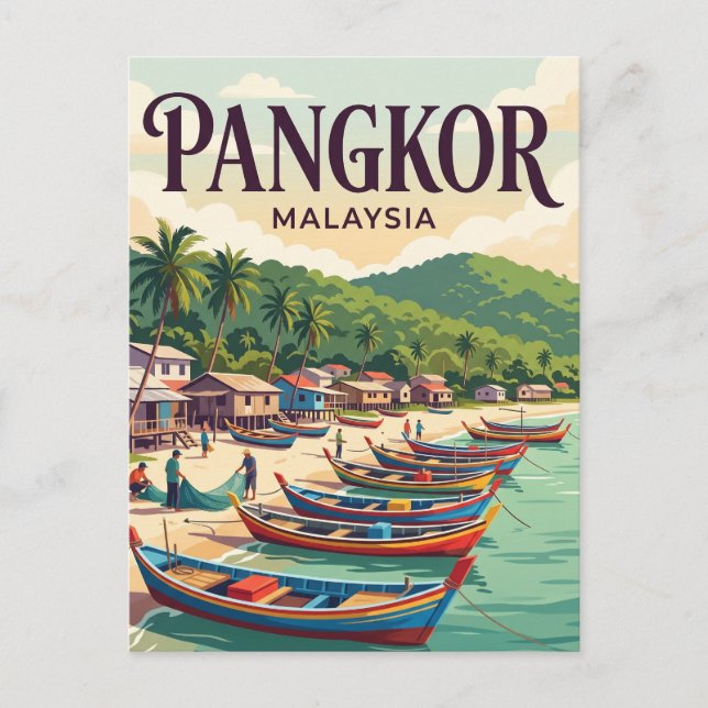 Pangkor Island Malaysia Vykort (Framsida)