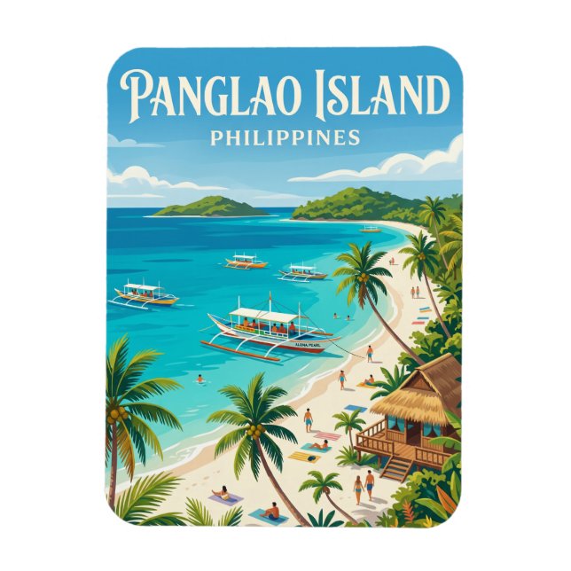 Panglao Island Filippinerna Magnet (Vertikal)