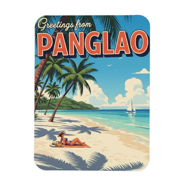 Panglao Island Filippinerna Resa Magnet (Vertikal)