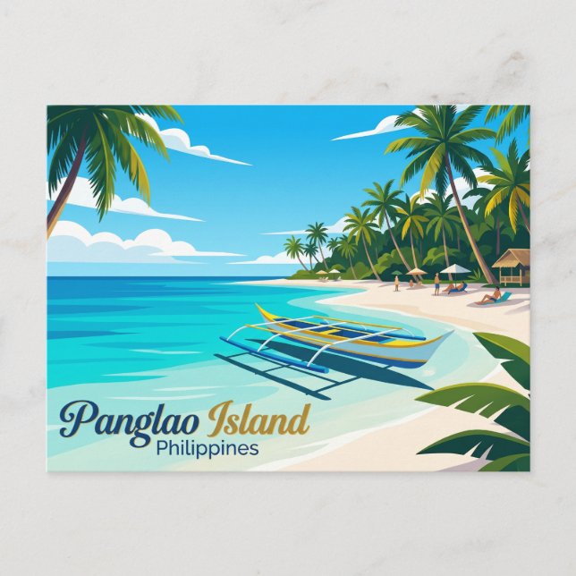 Panglao Island Filippinerna Vykort (Framsida)