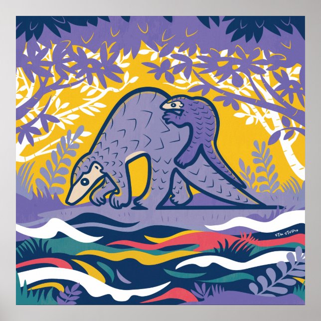 Pangolin Art Poster (Framsidan)