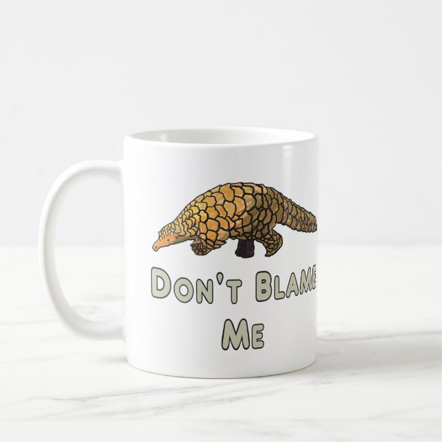 Pangolin Blame mig inte Kaffemugg (Vänster)