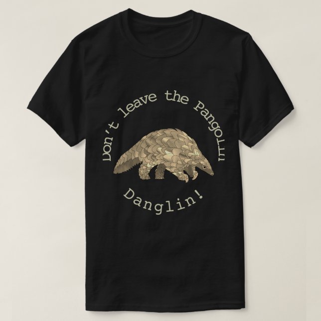 Pangolin Cute Endangered Species Animal Activist T Shirt (Design framsida)
