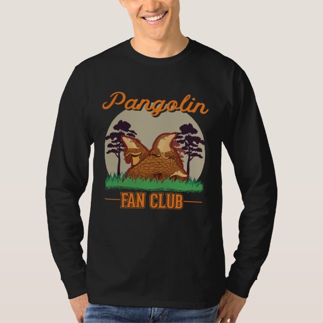 Pangolin Fan Club Pangolin T Shirt (Framsida)