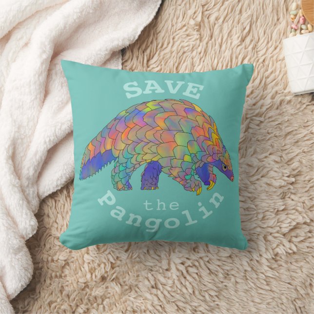 Pangolin högers slogan kudde (Filt)