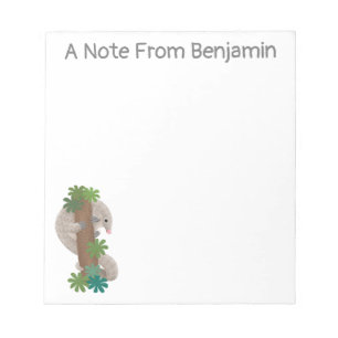 Pangolin i Cute lycklig, anteater-illustration Anteckningsblock