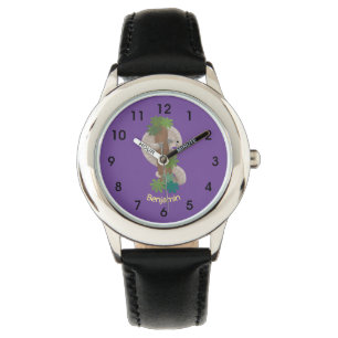 Pangolin i Cute lycklig, anteater-illustration Armbandsur