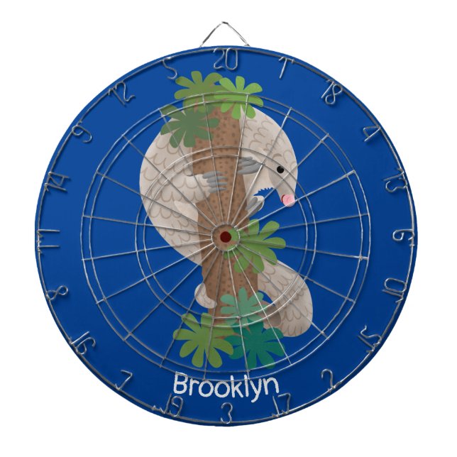 Pangolin i Cute lycklig, anteater-illustration Darttavla (Framsidan)