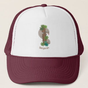 Pangolin i Cute lycklig, anteater-illustration Keps