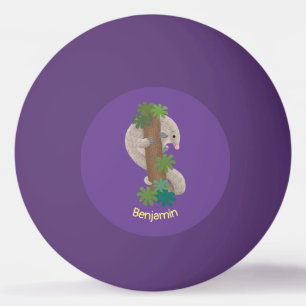 Pangolin i Cute lycklig, anteater-illustration Pingisboll