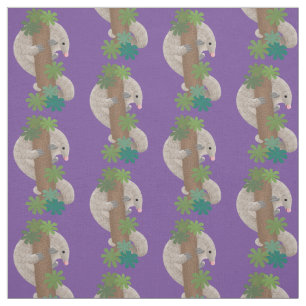 Pangolin i Cute lycklig, anteater-illustration Tyg