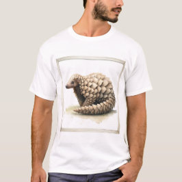 Pangolin in Watercolors AREF300 - Watercolor T Shirt