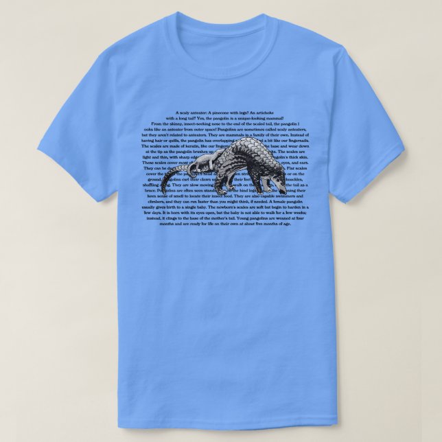 Pangolin Information T Shirt (Design framsida)