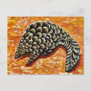 Pangolin-målning Vykort