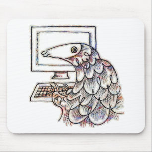 Pangolin på en dator musmatta