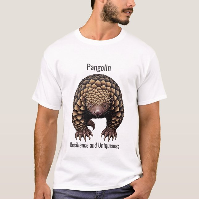 pangolin - Resilience and Uniqueness T Shirt (Framsida)