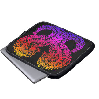 Pangolin, stambok mönster, bärbar dator fodral