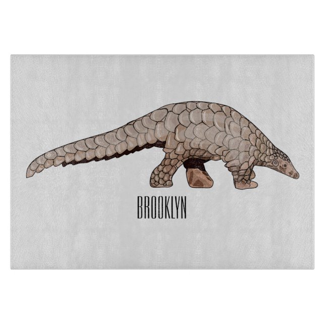 Pangolin-tecknad illustration (Framsidan)