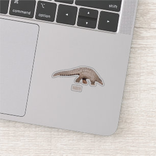 Pangolin-tecknad illustration klistermärken
