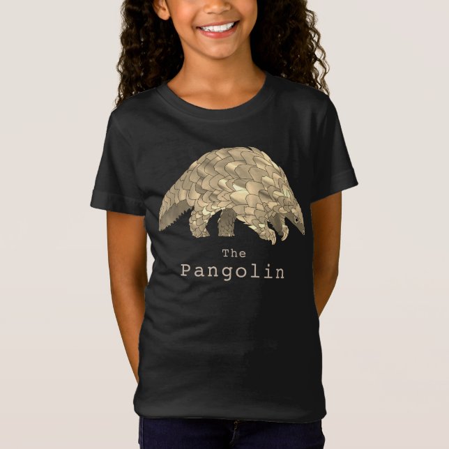 Pangolin-utrotningshotad djurskyddsaktivism Art T Shirt (Framsida)