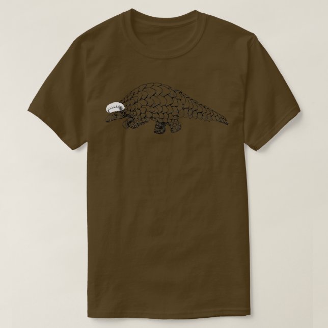 Pangolin Vild Animal Chef Funny Cooking Cook Wildl T Shirt (Design framsida)