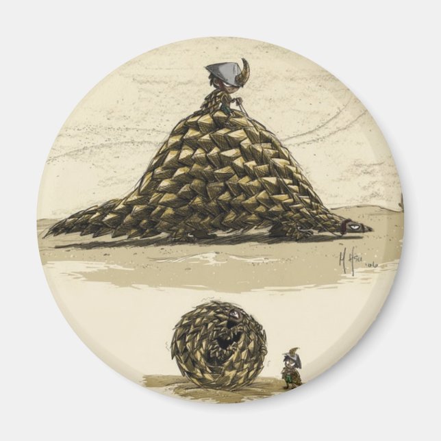 Pangolin Warrior Magnet (Framsidan)