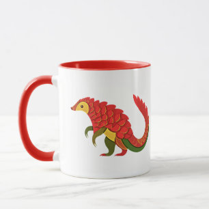Pangolin Watercolor illustration Mugg