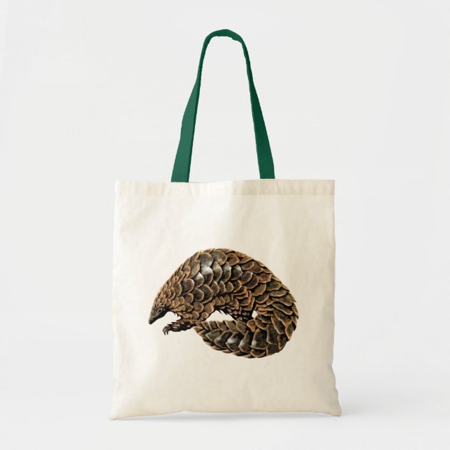 Pangolinen hänger lös tygkasse (Framsidan)