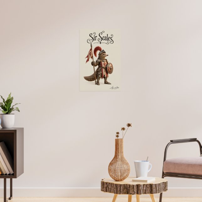 Pangolinriddare Poster (Vardagsrum 3)
