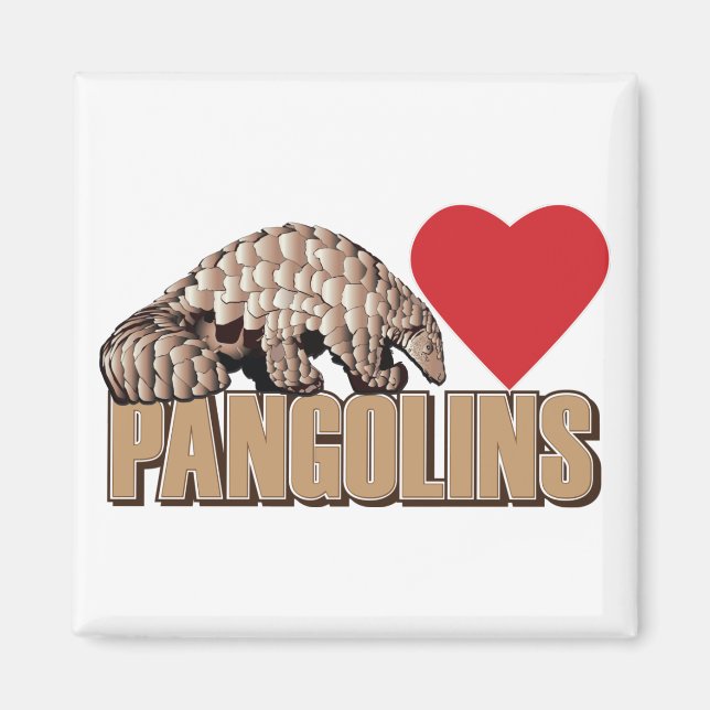 Pangolins-Heart Magnet (Framsidan)
