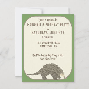 Pangolins Party Inbjudan