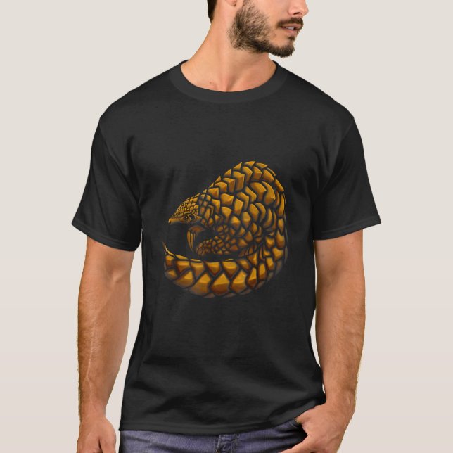 Pangolins Spara Pangolin utrotningshotade däggdjur T Shirt (Framsida)