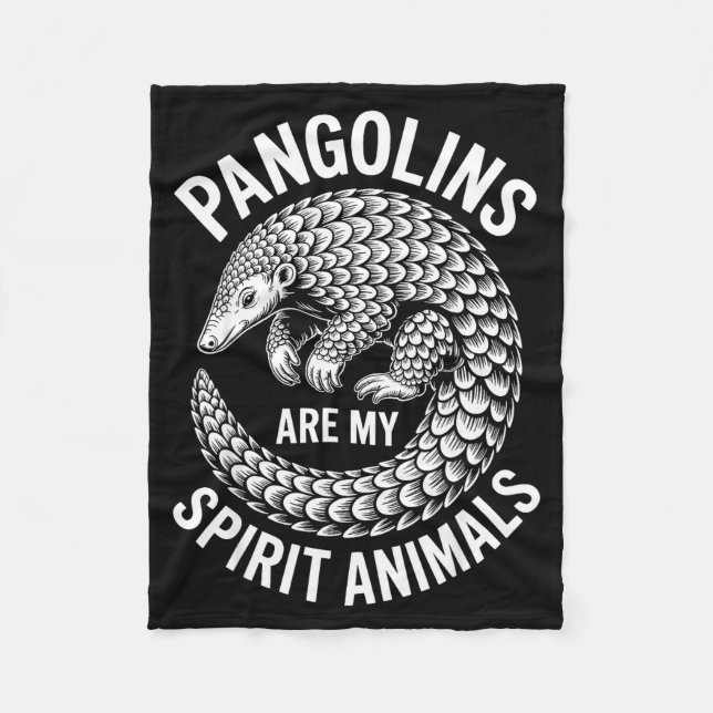 Pangolins Srit Animals Funny Pangolin  Fleecefilt (Framsidan)