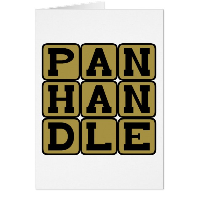 Panhandle, Oklahoma Nickname Hälsningskort (Framsidan)