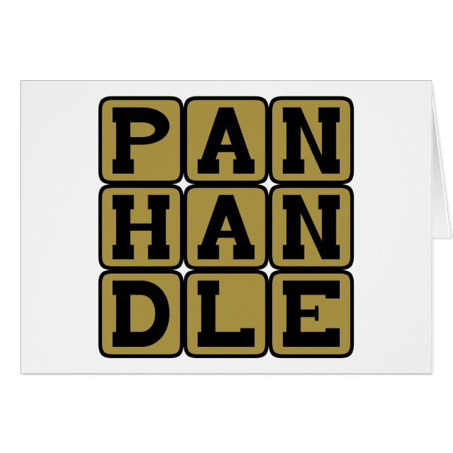Panhandle, Oklahoma Nickname Hälsningskort (Framsidan Horizontal)