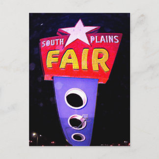Panhandle South Plains Fair vycard Vykort