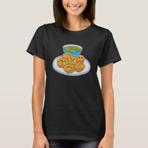 Pani Puri Gol Gappa Grönt Chutney India F T Shirt